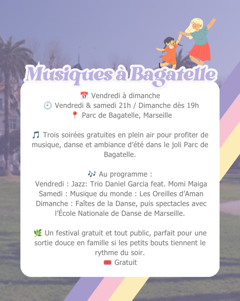 Que faire avec les enfants à Marseille ce week-end du 26 au 28 juin 2026 ?