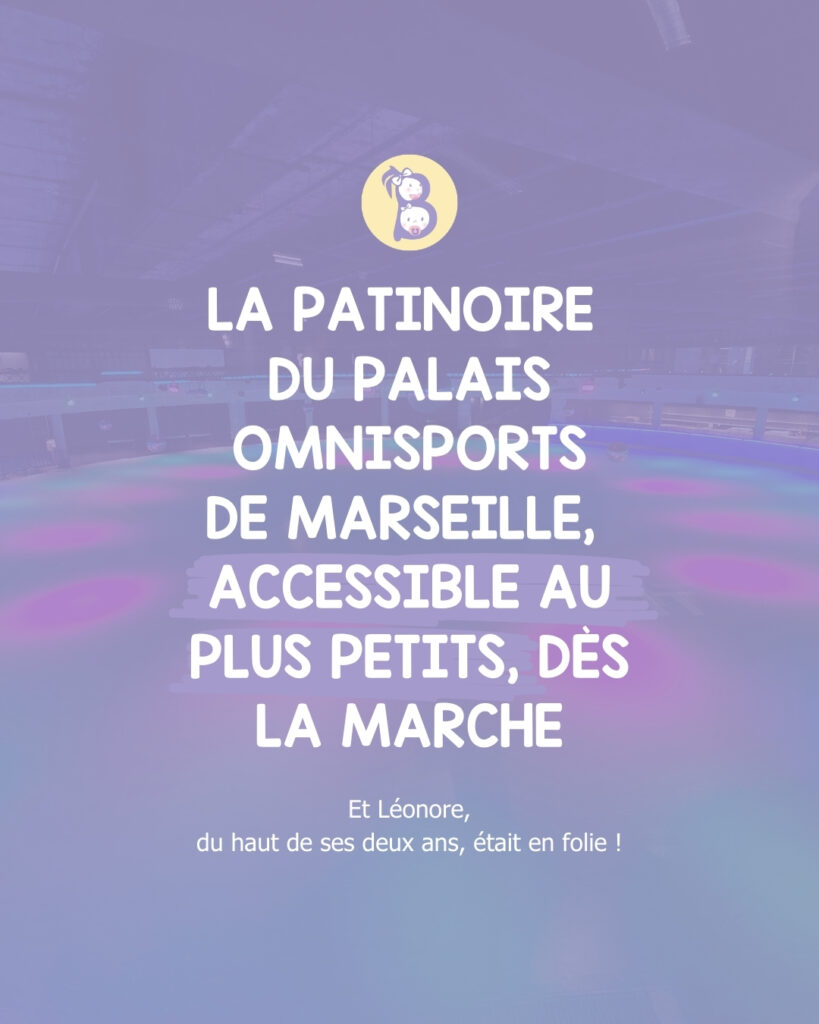 Test patinoire de marseille, palais omnisport avec des tout petits