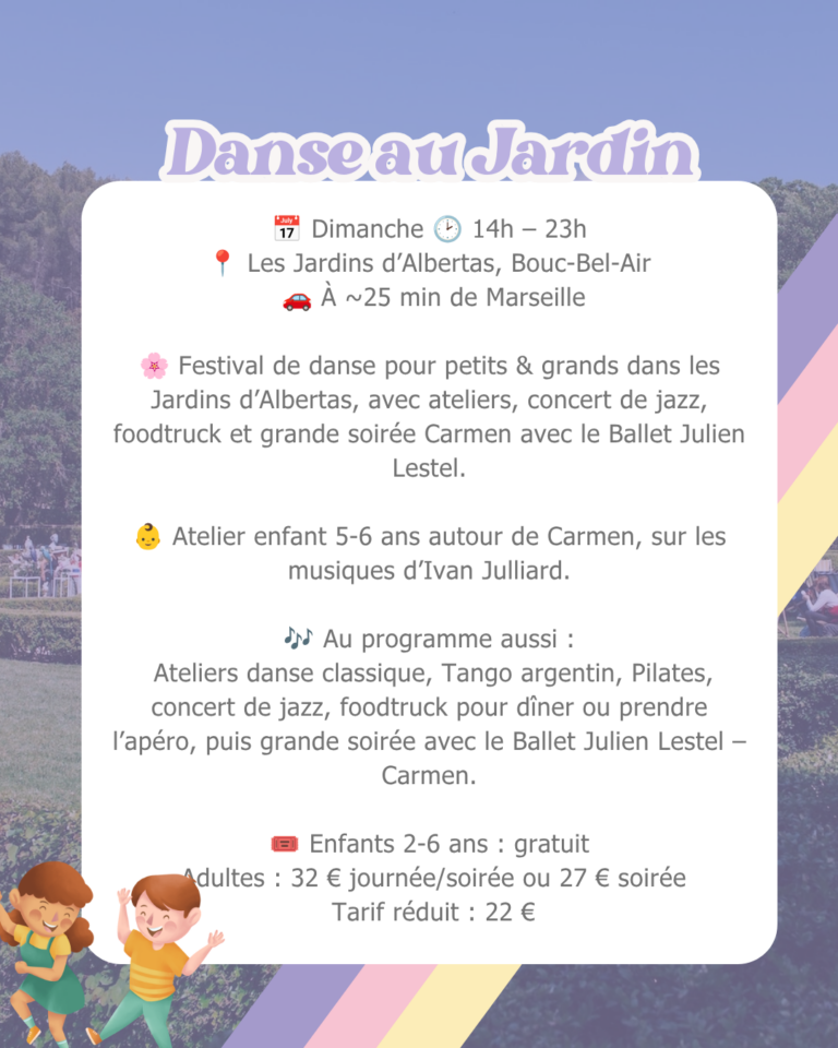 Que faire avec les enfants à Marseille ce week-end du 26 au 28 juin 2026 ?