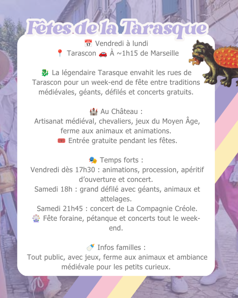 Que faire avec les enfants à Marseille ce week-end du 26 au 28 juin 2026 ?
