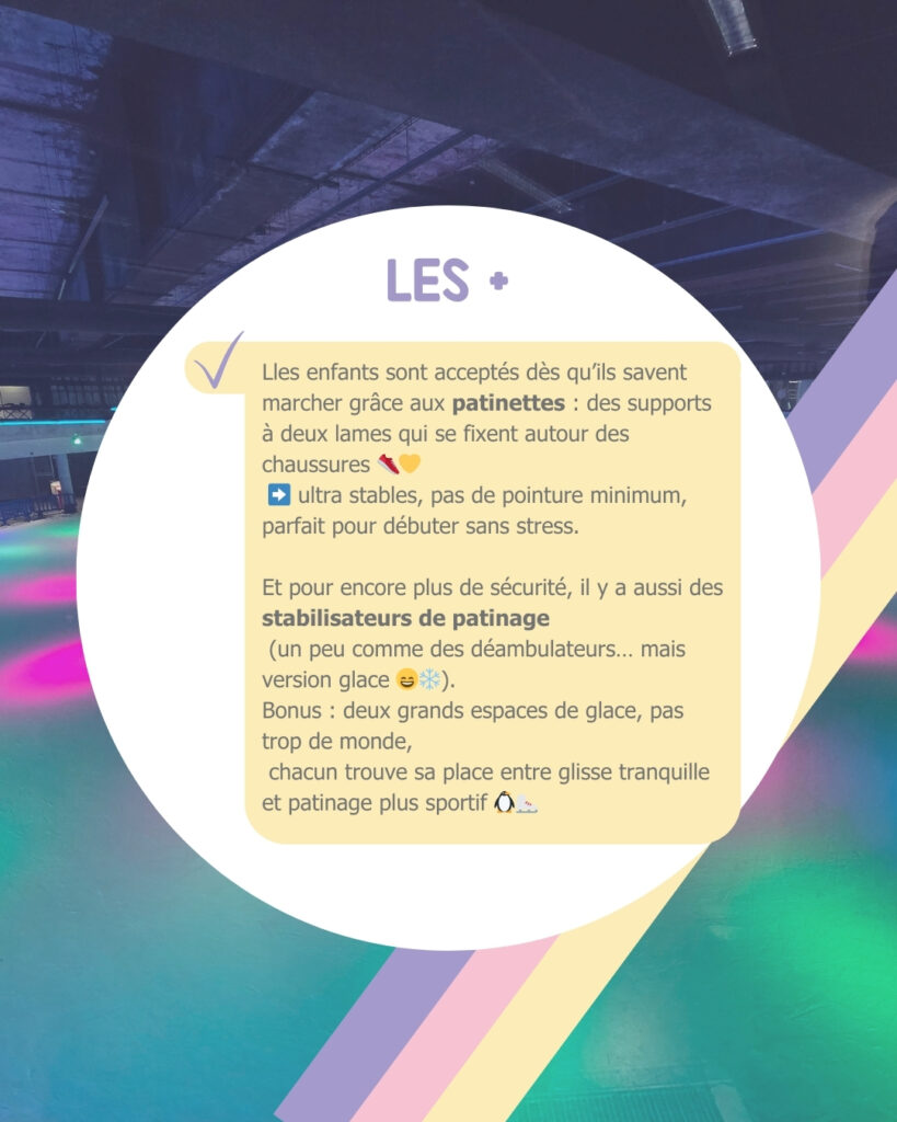 Test patinoire de marseille, palais omnisport avec des tout petits