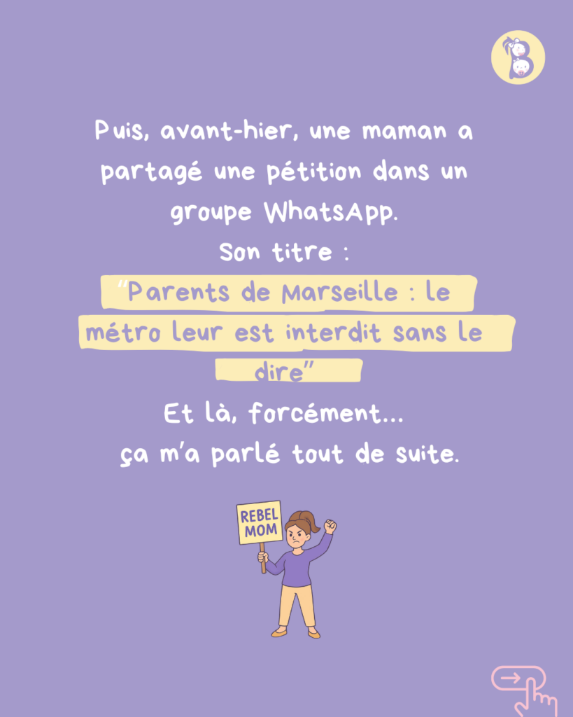 Prendre le métro avec une poussette à Marseille