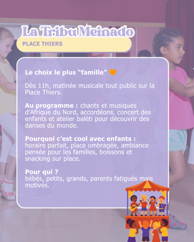 Fête de la Musique avec enfants à Marseille : où sortir en famille le 21 juin 2026 ?