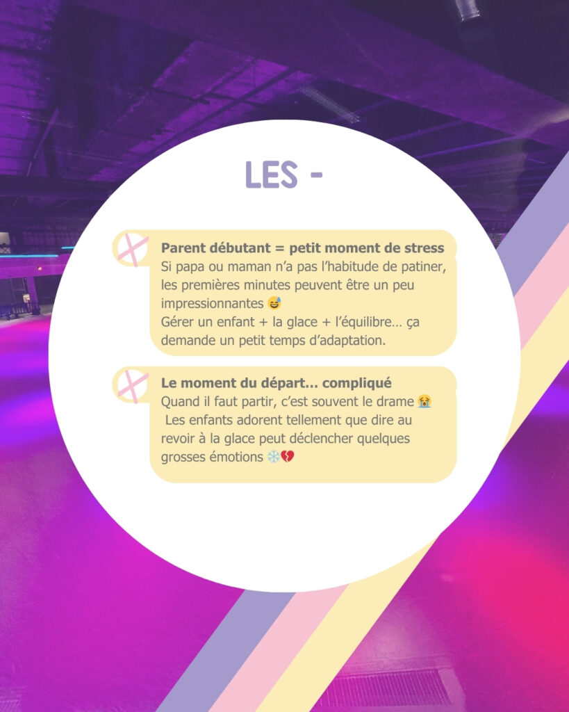 Test patinoire de marseille, palais omnisport avec des tout petits
