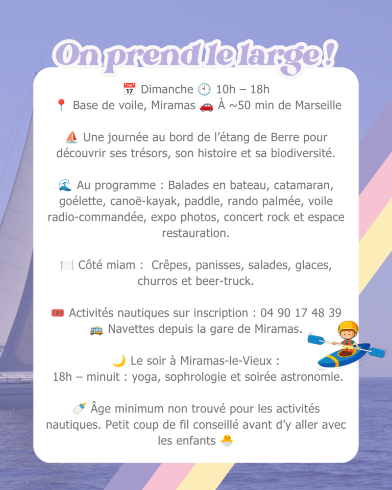 Que faire avec les enfants à Marseille ce week-end du 26 au 28 juin 2026 ?