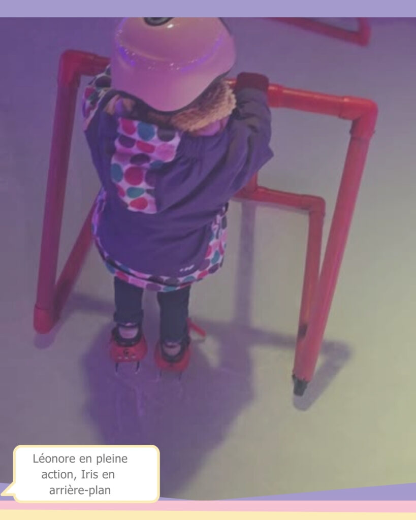 Test patinoire de marseille, palais omnisport avec des tout petits