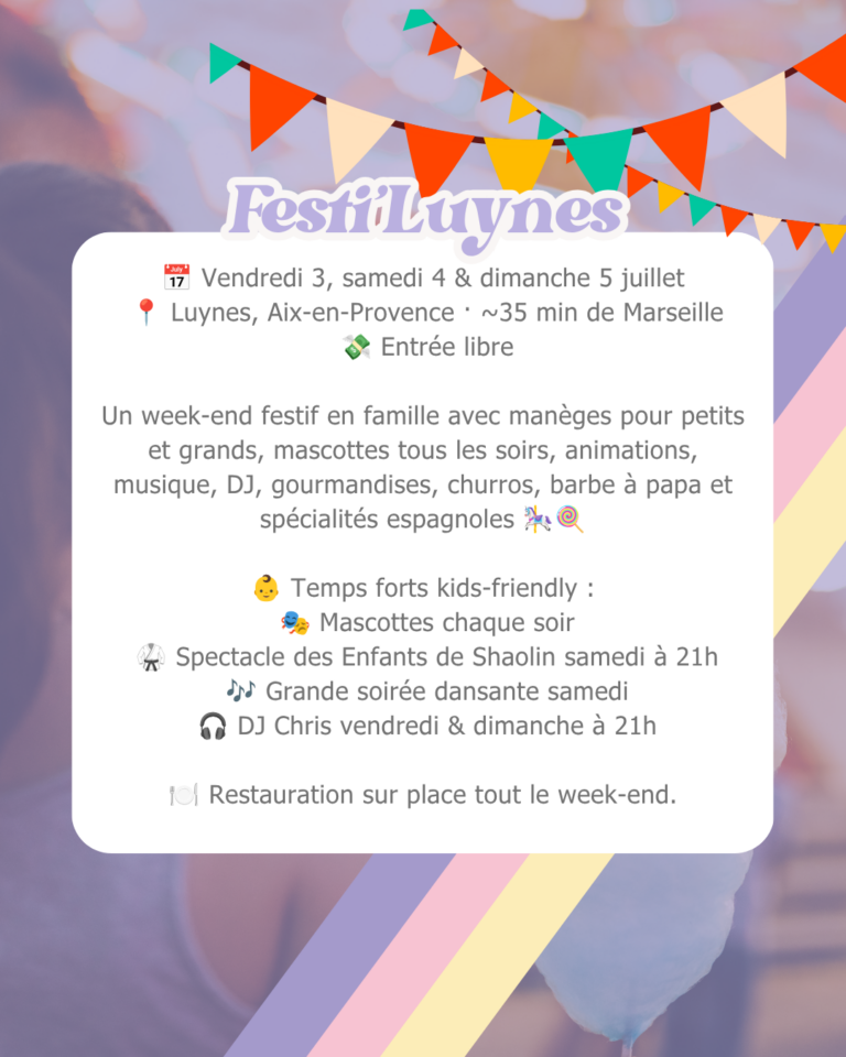 Que faire à Marseille avec des enfants ce week-end ? Les sorties famille des 4 et 5 juillet 2026