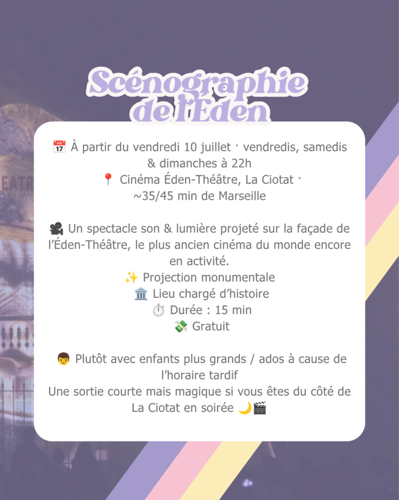 que faire à marseille avec els enfants 11 et 12 juillet 2026
