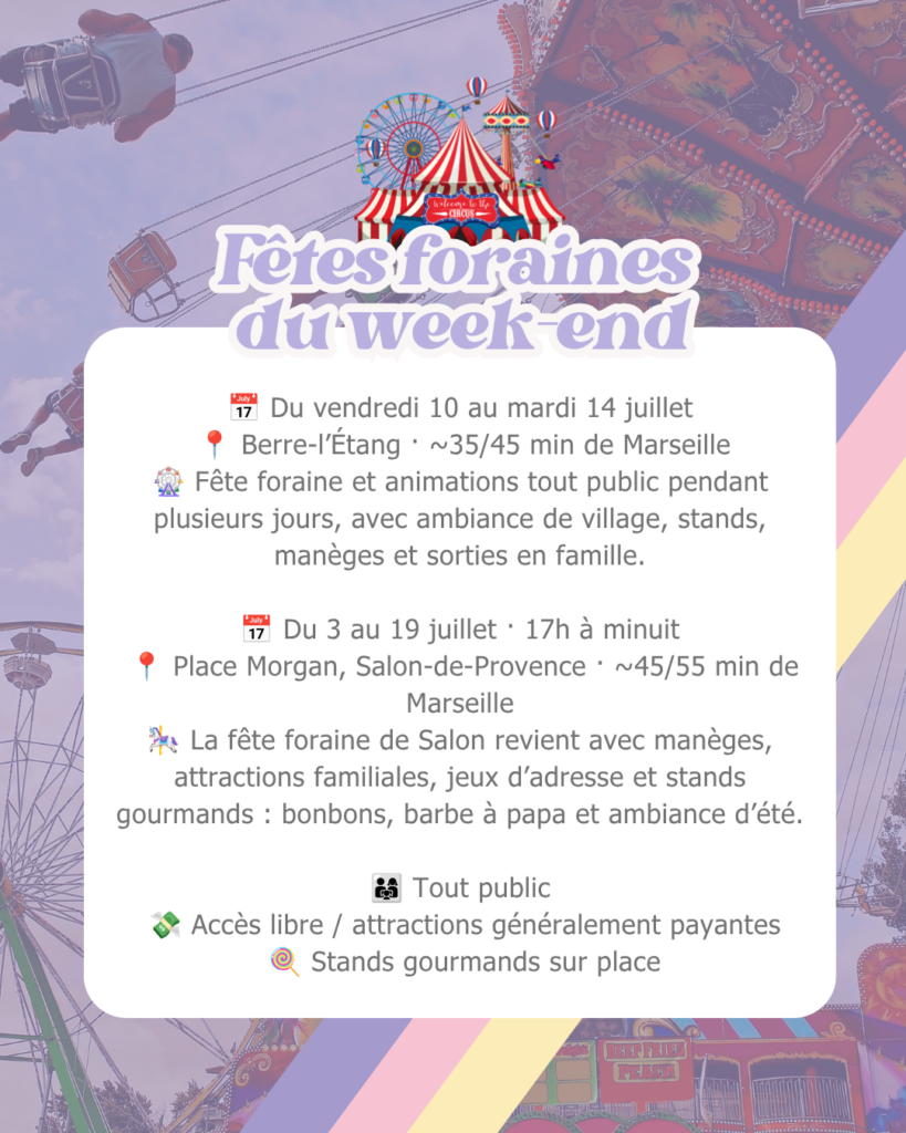 que faire à marseille avec els enfants 11 et 12 juillet 2026