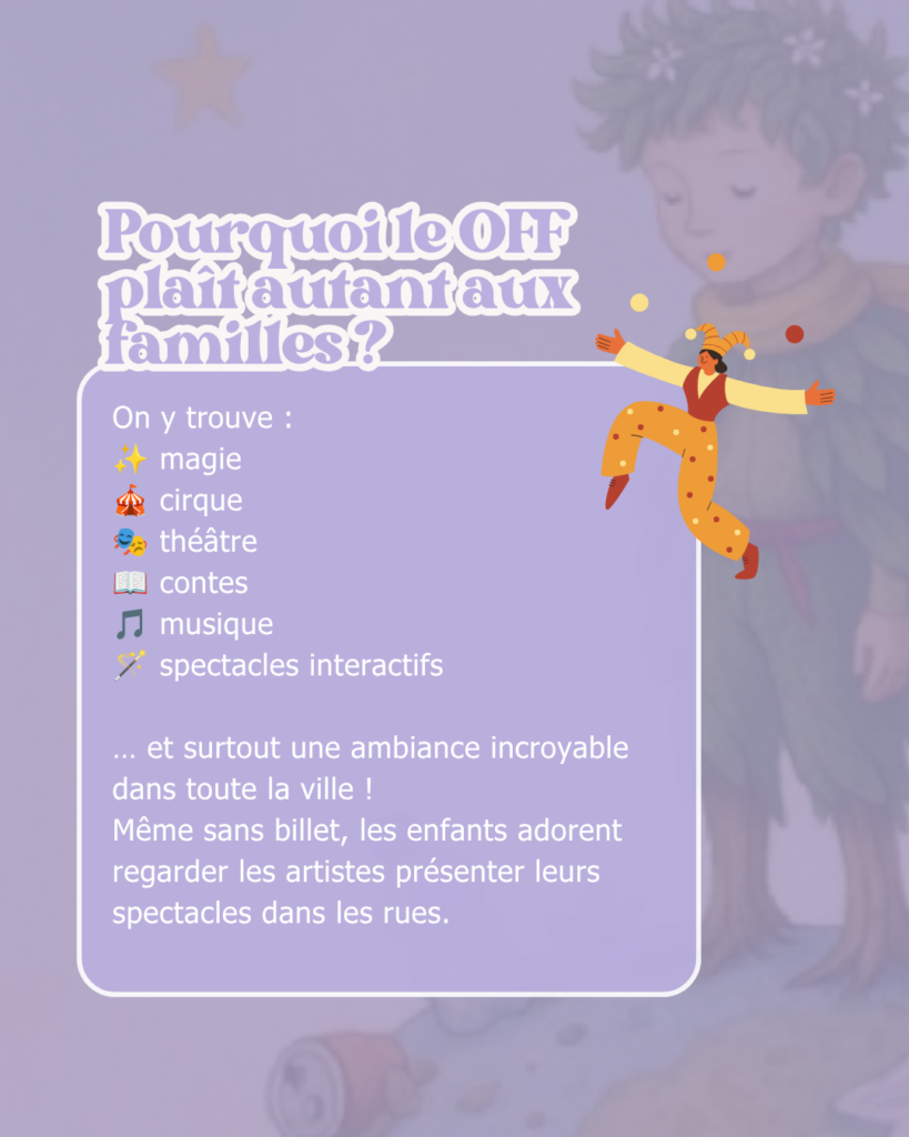 Festival d'avignon en famille
