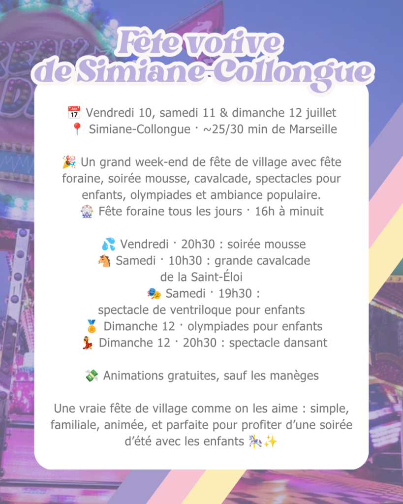 que faire à marseille avec els enfants 11 et 12 juillet 2026