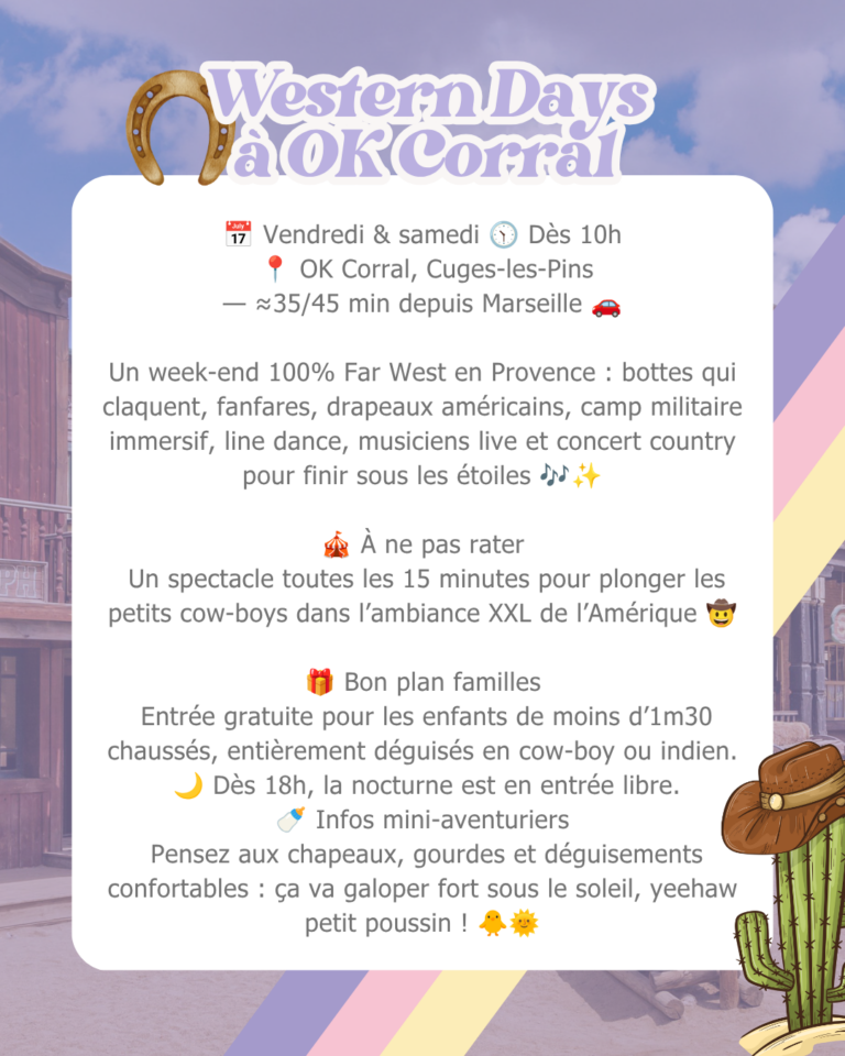 Que faire à Marseille avec des enfants ce week-end ? Les sorties famille des 4 et 5 juillet 2026