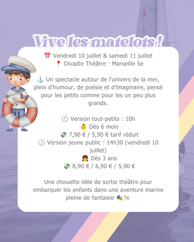 que faire à marseille avec els enfants 11 et 12 juillet 2026