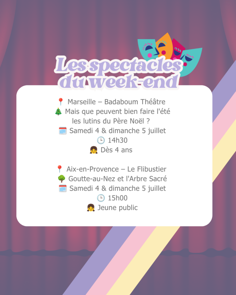 Que faire à Marseille avec des enfants ce week-end ? Les sorties famille des 4 et 5 juillet 2026